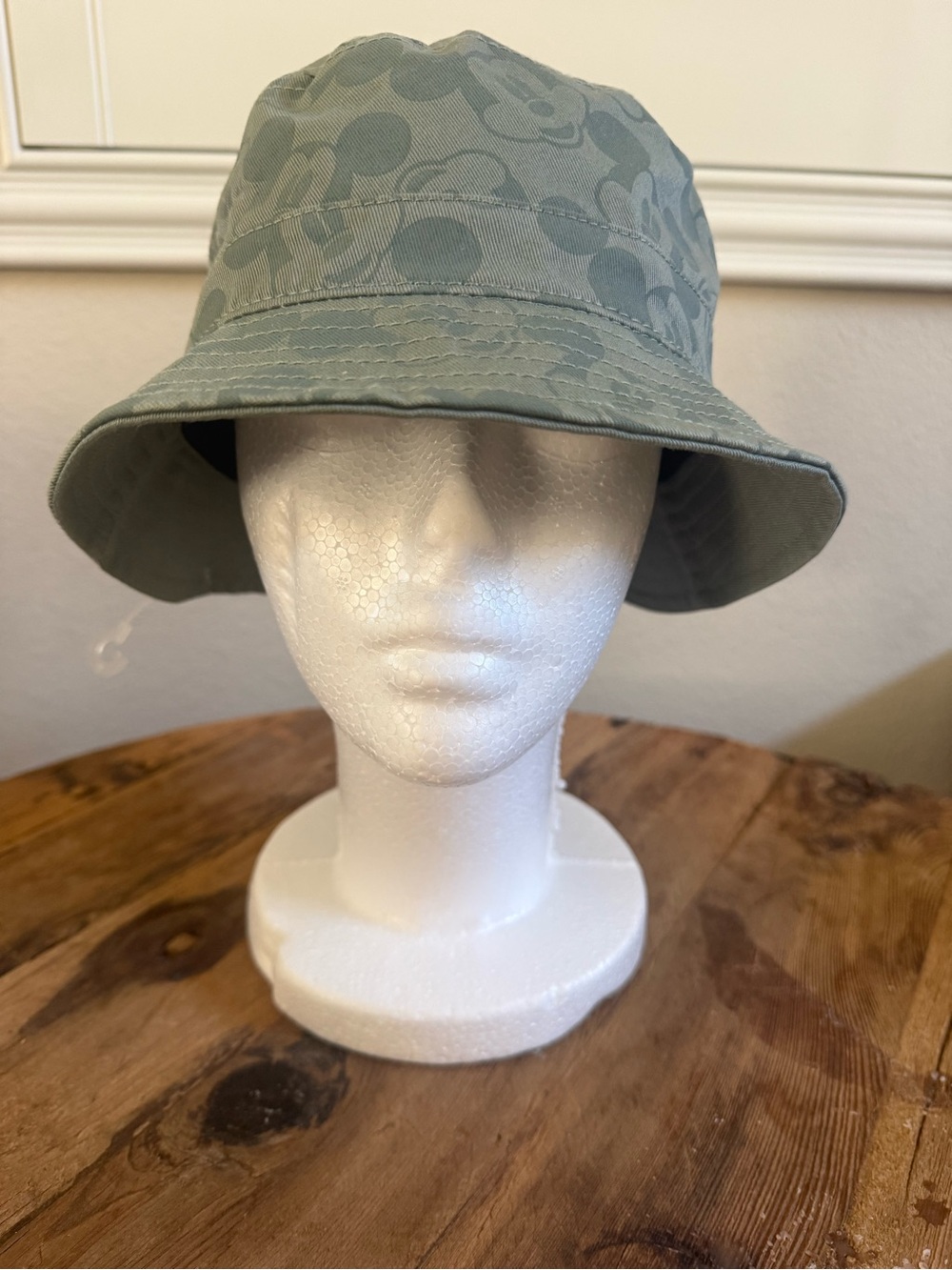 Disney Sage Green Mickey Mouse Bucket Hat